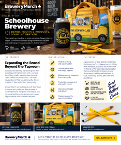 Schoolhouse Brewery custom merchandise case study